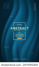 fondo azul abstracto con gradiente granulado y Formas onduladas dinámicas