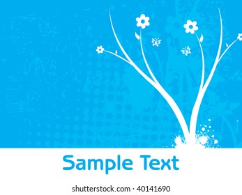 abstrakter blauer Hintergrund mit Grunge und Stern
