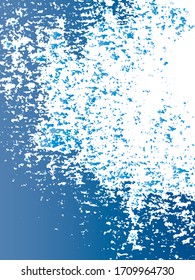 Abstract Blue Background With Grunge texture vector Illustration. Splashing water from a fountain on a background of blue sky.water grunge texture
