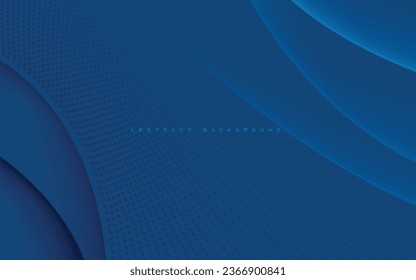 Fondo azul abstracto con mitad de tono curvado
