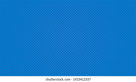 Resumen de fondo azul en estilo de semitono con círculos de diferentes diámetros en forma de gradiente circular. Ilustración del vector