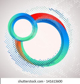 Abstract blue background. Halftone theme. Vector