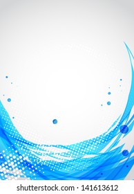 Abstract blue background. Halftone theme. Vector