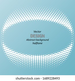
 Abstrakter blauer Hintergrund. halftoner Hintergrund weißer Kreise. Gestaltungselement der Vektorillustration