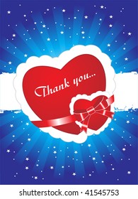 abstract blue background with hearts