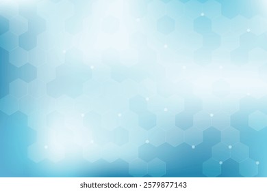 abstract blue background with hexagonal shape design. Vector illustration