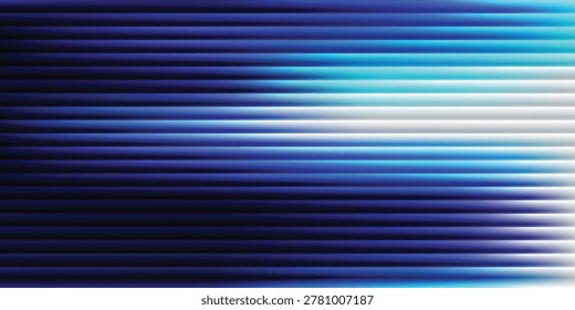 Abstract blue background with horizontal lines and glowing light effect, modern technology design, digital pattern for wallpaper or presentation.