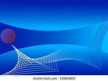 Abstract Blue background, ,illustration.