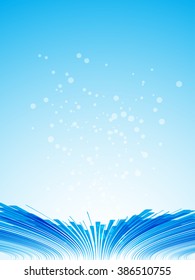 Abstract blue background image for the cover of the books and publications.