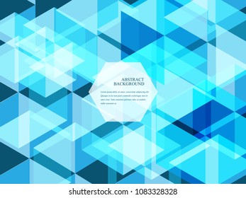 Abstract blue background image. Endless blue and white background in squares modern pattern. Minimal flat design of blue and white and blue gray in many layers background image. 