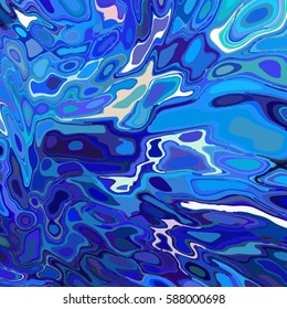 Abstract blue background with irregular geometric shapes