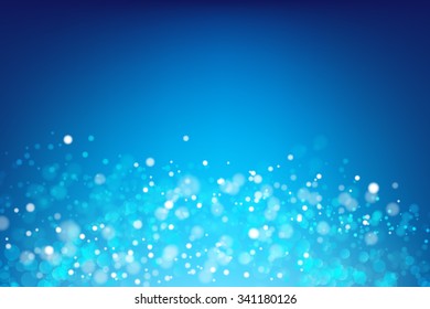 Abstract blue background with light bokeh vector illustration eps10