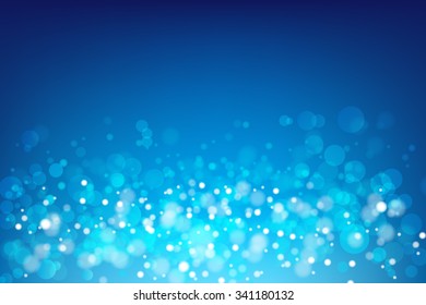 Abstract blue background with light bokeh vector illustration eps10