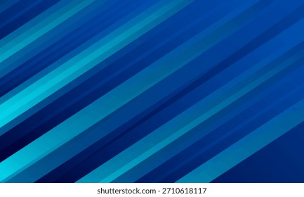 Fundo azul abstrato com linhas diagonais claras. Design de luz de movimento. Tecnologia linhas listradas futuristas com efeito de luz sobre fundo azul. vetor