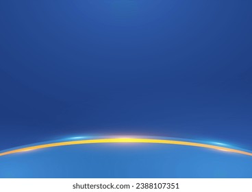 Abstract blue background with light effects