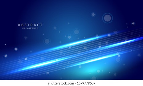 Abstract Blue Background With Light Line. Eps 10