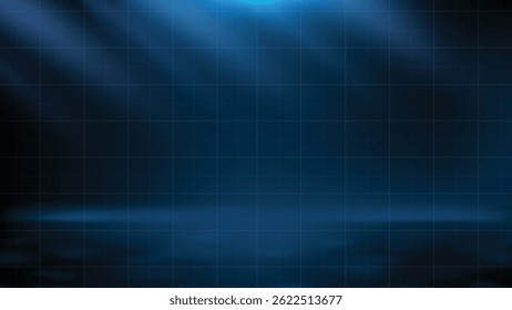 Fondo azul abstracto con rayo de luz
