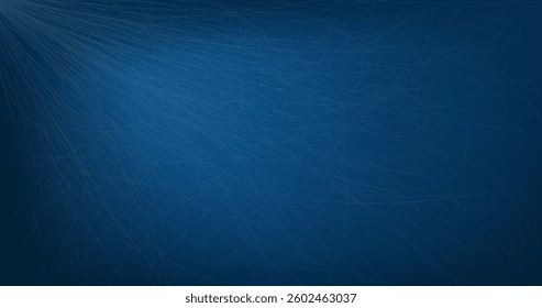 Abstract blue background with light streaks radiating from the top left corner, creating a dynamic and modern design.