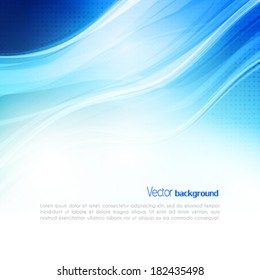 Abstract blue background with lighting effect. Vector