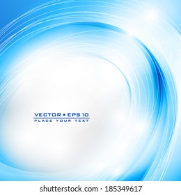Abstract blue background with lighting effect. Vector