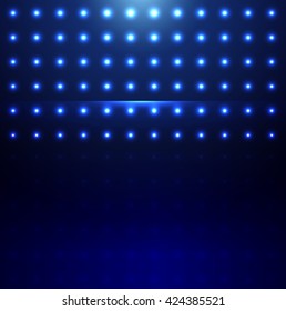 abstract blue background with lights