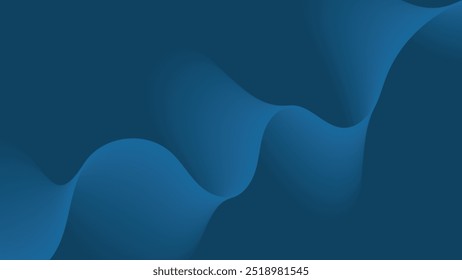 plano de fundo azul abstrato com ondas de fluido de linha