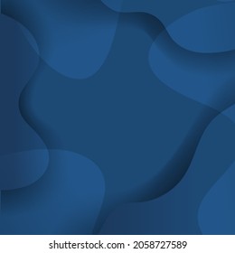 Abstract Blue Background With Line And Frame With Gradient Background, Vector Illustration