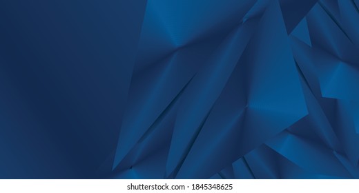Abstract blue background with line stripes triangle decoration. Minimalist corporate concept vector design