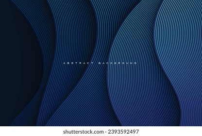 Abstract blue background with line texture layers