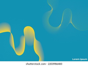 abstract blue background with line wave