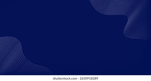 Resumo de fundo azul abstrato com ondas de linha e variação de gradiente. Adequado para padrão de ilustrações de vetor de estilo de interface de usuário agradável