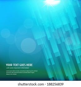 Abstract blue background with lines.