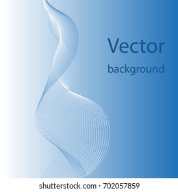 Abstract blue background with lines