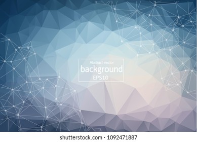 Abstract blue background with lines, circles, EPS 10 design background. Positive abstract design effect