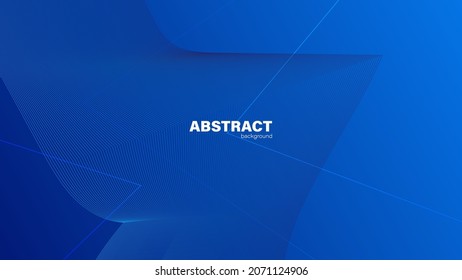 Resumen de fondo azul y líneas, fondo con espacio de copia para el diseño, vector.
