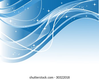 abstract blue background with lines and copy space