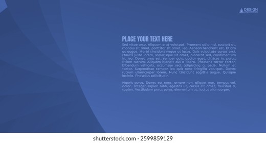 Abstract Blue Background with Lines and Digital Design Elements. A blue presentation background with a subtle gradient and text