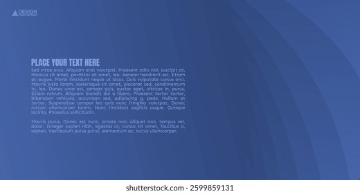 Abstract Blue Background with Lines and Digital Design Elements. A blue presentation background with a subtle gradient and text