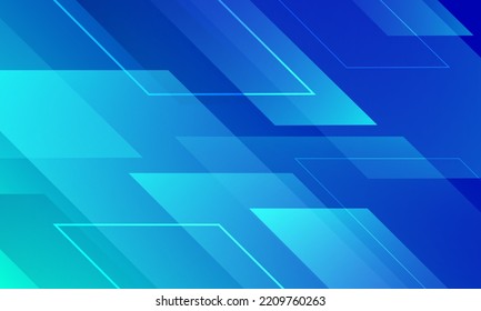 Abstract blue background with lines. Dynamic shapes composition. Vector illustration