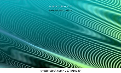 abstract blue background with lines, Grading with green light 