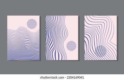 Abstract blue background with lines. illustration artwork.
