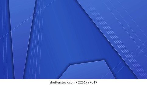 Abstract blue background with lines and shapes in modern style. Backdrop for postcards and banners, for advertising and business, posters, websites and covers, vector illustration for graphic design
