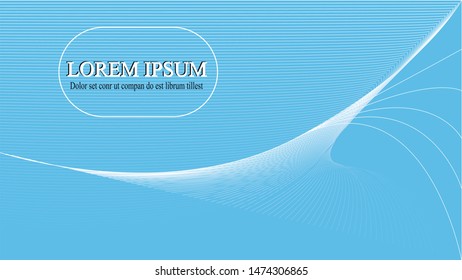 Abstract blue background with lines and spikes. technology trend.