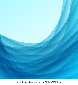 Abstract blue background with lines. Vector Illustration. Clip-art