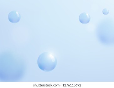 Abstract blue background with liquid fluid for beauty, cosmetic grafic design templates. Vector illustration.