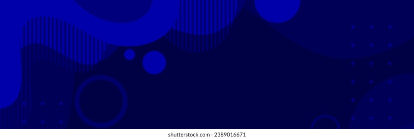 abstract blue background with liquid wave geometric shapes, for banner, poster, flayer, web advertising design element