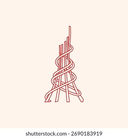 Abstract blue background logo design