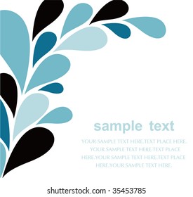Abstract blue background made from drops