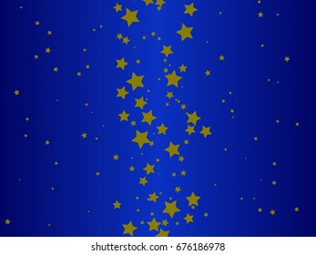 Abstract Blue Background with Magic Stars Vector
