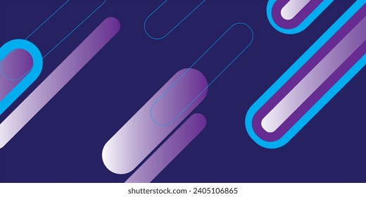 Abstract blue background. Minimal geometric white light background abstract design.